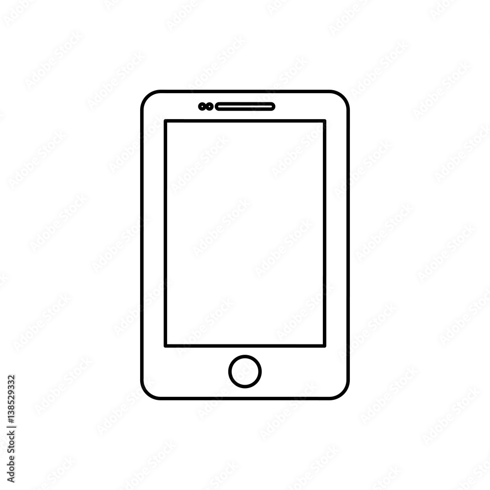 Mobile smartphone technology icon vector illustration graphic design Mobile smartphone technology icon vector illustration graphic design