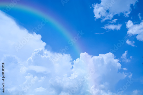 Renbow and cloud in sky