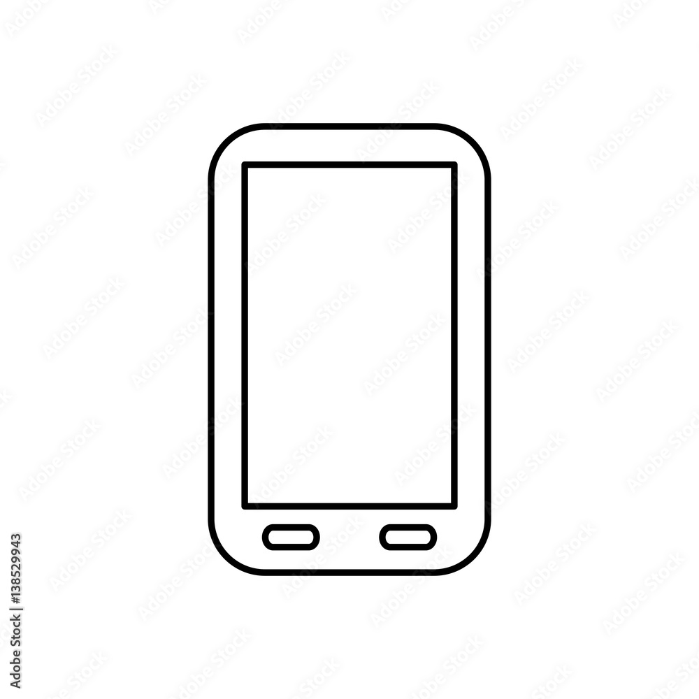 Mobile smartphone technology icon vector illustration graphic design Mobile smartphone technology icon vector illustration graphic design