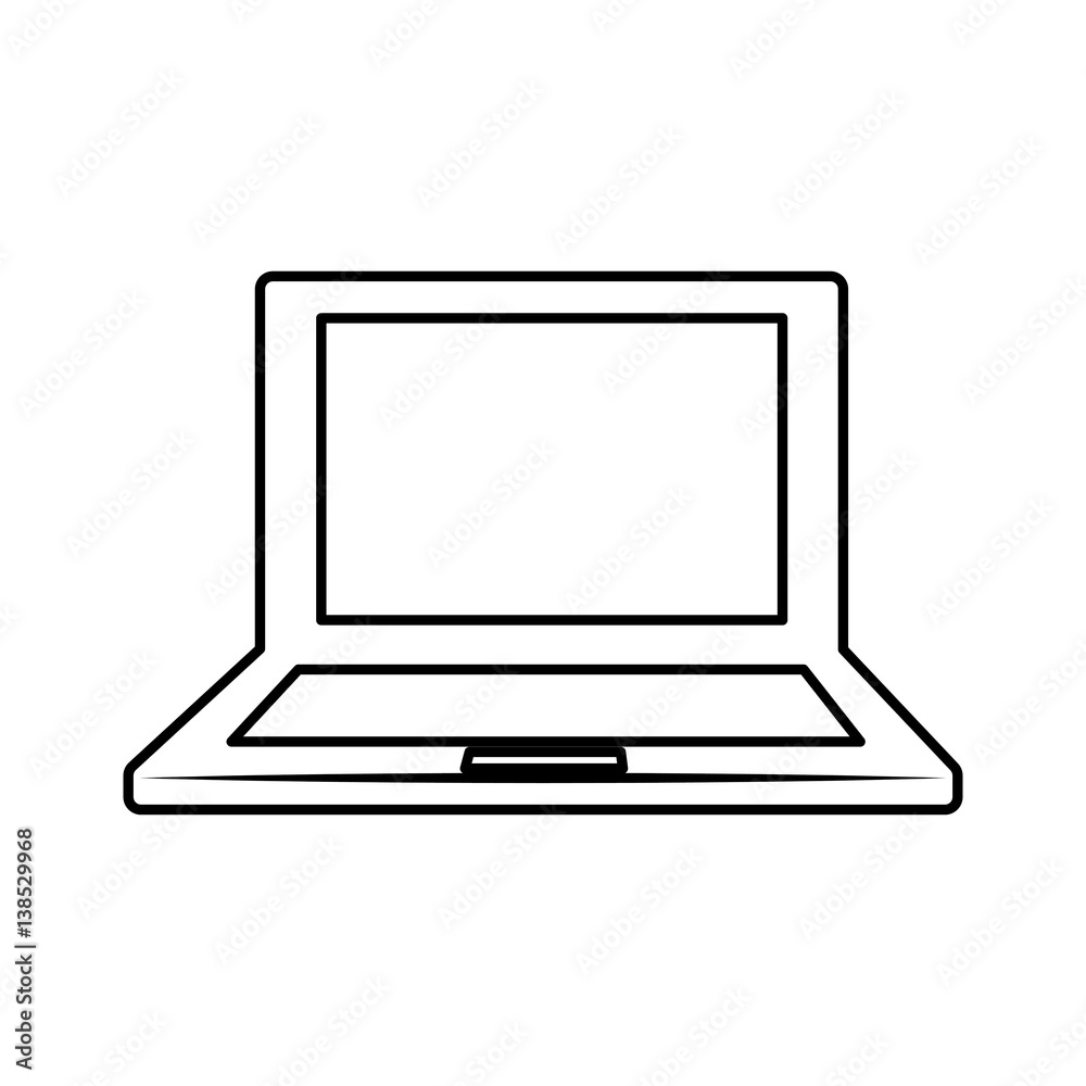 Laptop computer technology icon vector illustration graphic design Laptop computer technology icon vector illustration graphic design