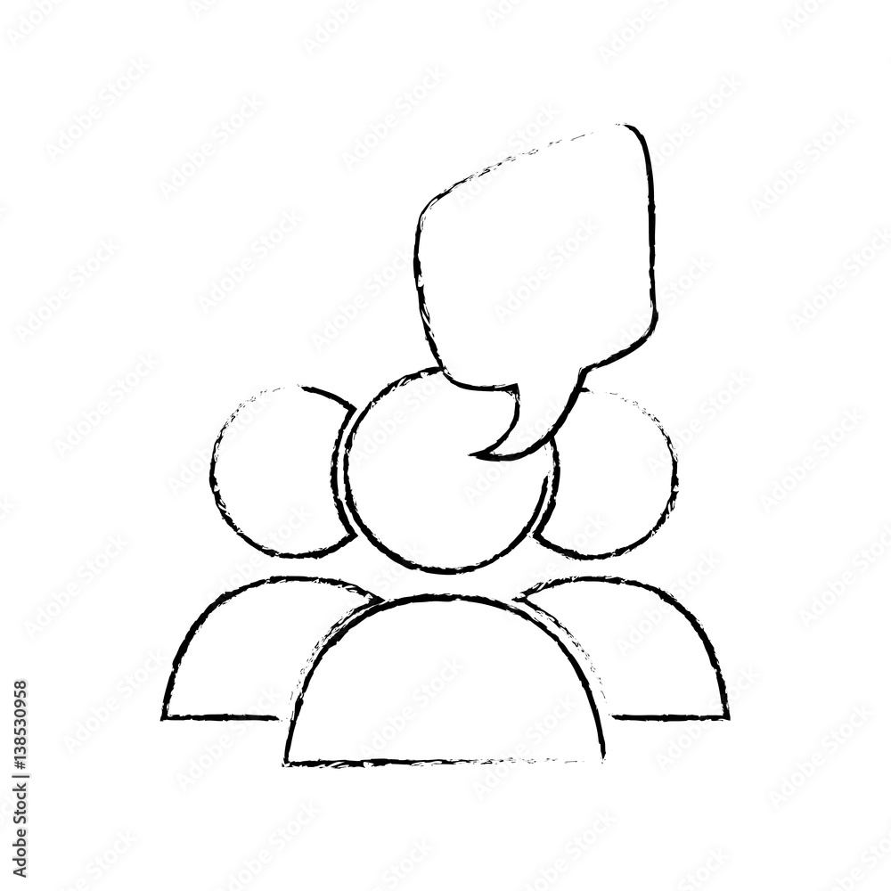 Teamwork people pictogram icon vector illustration graphic design