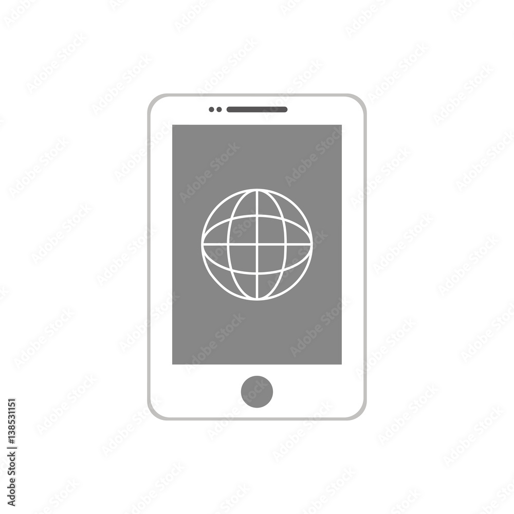 Mobile smartphone technology icon vector illustration graphic design