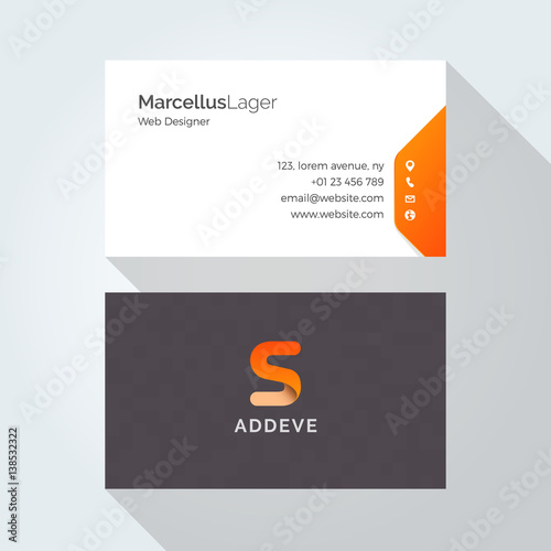 S Letter Alphabet logo corporate business card design template