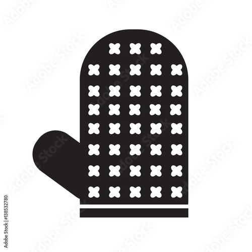 vector of kitchen glove icon