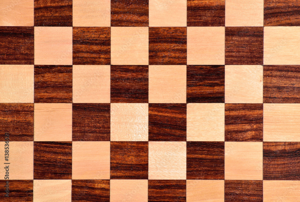 Fototapeta premium Wooden chess board