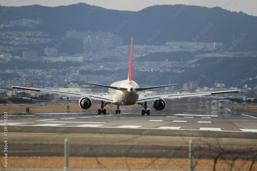 Naklejka premium 飛行機