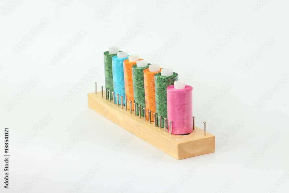 Yarn of many colors on a white background. Yarn of many colors on a white background.