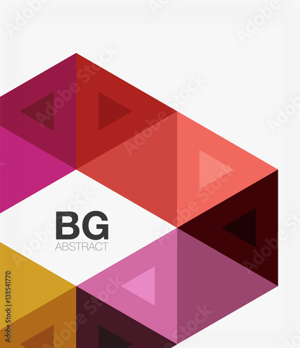 Free Download Triangle modern mosaic geometric template - GFXLoad