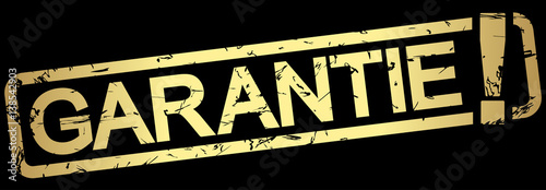 gold stamp GARANTIE!