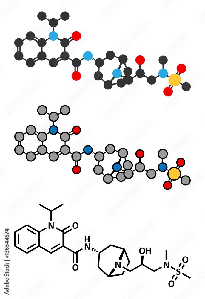 Velusetrag gastroparesis drug molecule.