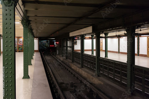 Empty platforms of the Budapest Metro, Line 1