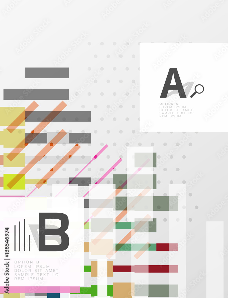 Abstract geometrical texture with infographic options Abstract geometrical texture with infographic options