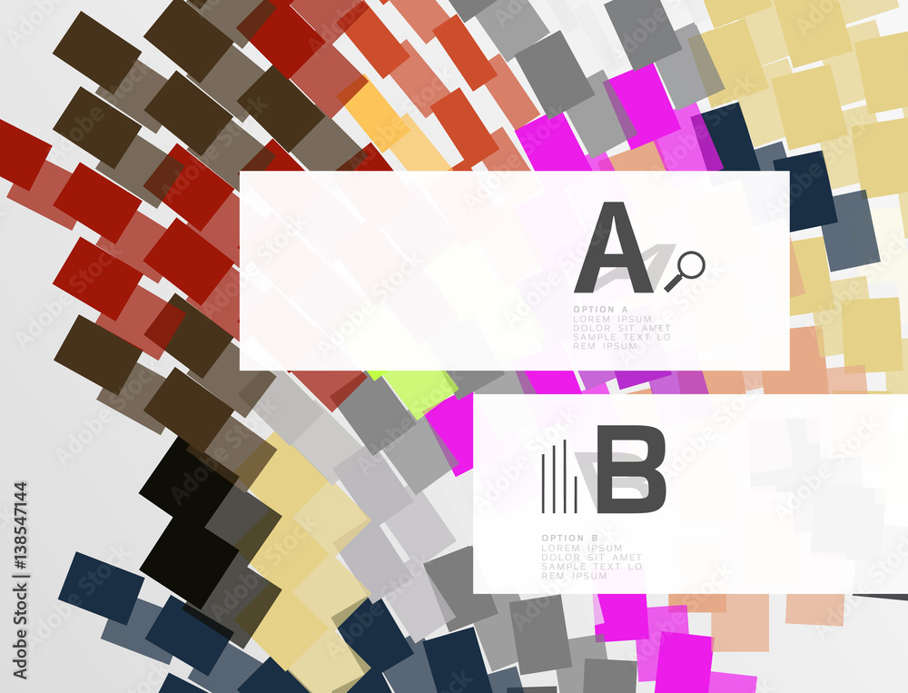Abstract geometrical texture with infographic options