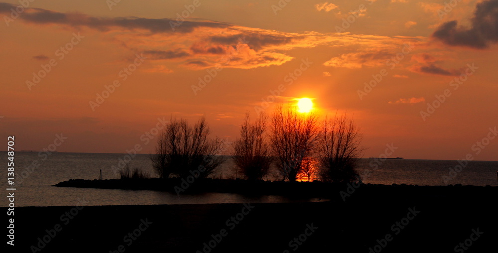 Naklejka premium Sonnenuntergang