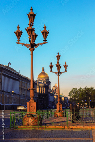 Ancient lamps on the street