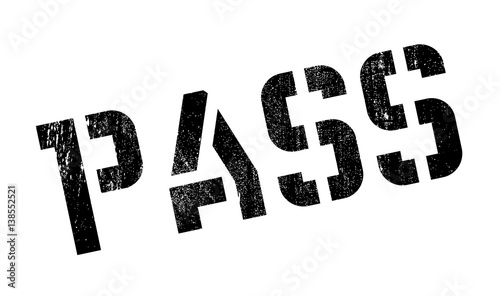 Pass rubber stamp. Grunge design with dust scratches. Effects can be easily removed for a clean, crisp look. Color is easily changed.