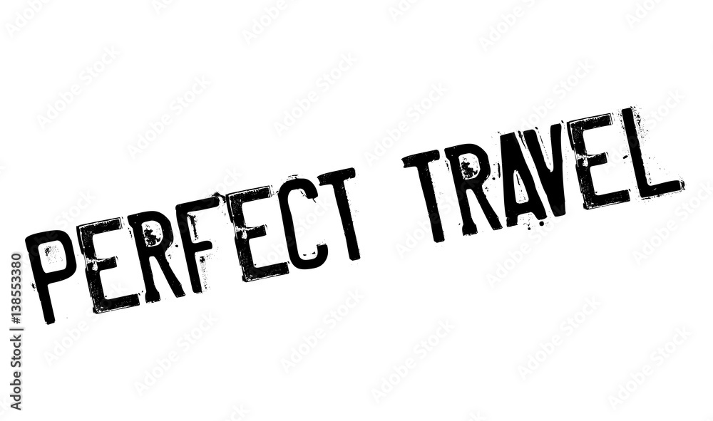 Perfect Travel rubber stamp. Grunge design with dust scratches. Effects can be easily removed for a clean, crisp look. Color is easily changed.