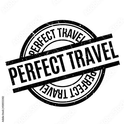 Perfect Travel rubber stamp. Grunge design with dust scratches. Effects can be easily removed for a clean, crisp look. Color is easily changed.