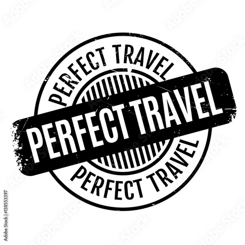 Perfect Travel rubber stamp. Grunge design with dust scratches. Effects can be easily removed for a clean, crisp look. Color is easily changed.