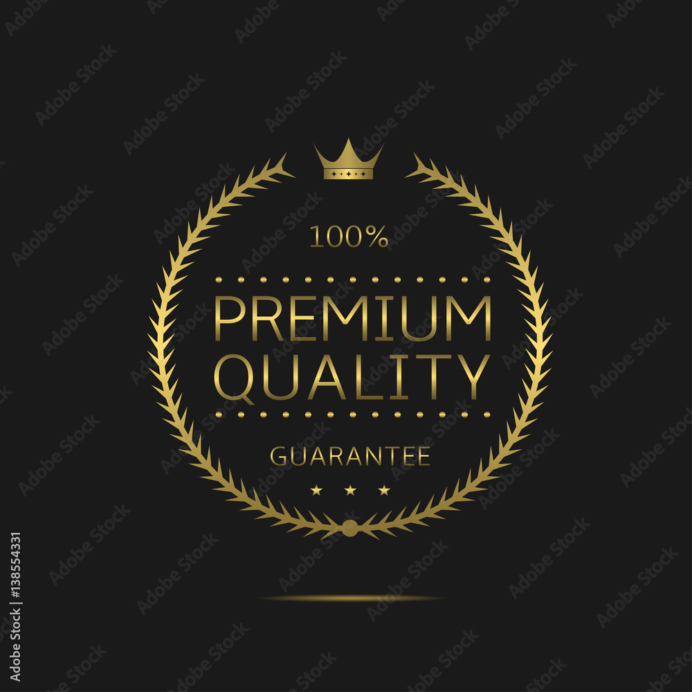 Premium quality label Premium quality label