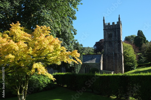 Kirche in Lanhydrock, Cornwall, England photo