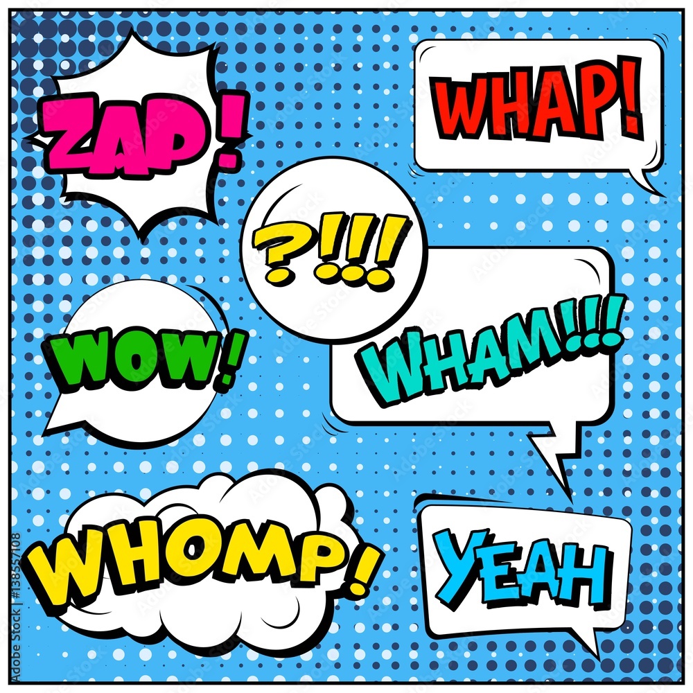 Abstract creative concept vector comic pop art style blank, layout template with clouds beams and isolated dots background. For sale banner, empty speech bubble set, illustration halftone book design. Abstract creative concept vector comic pop art style blank, layout template with clouds beams and isolated dots background. For sale banner, empty speech bubble set, illustration halftone book design.