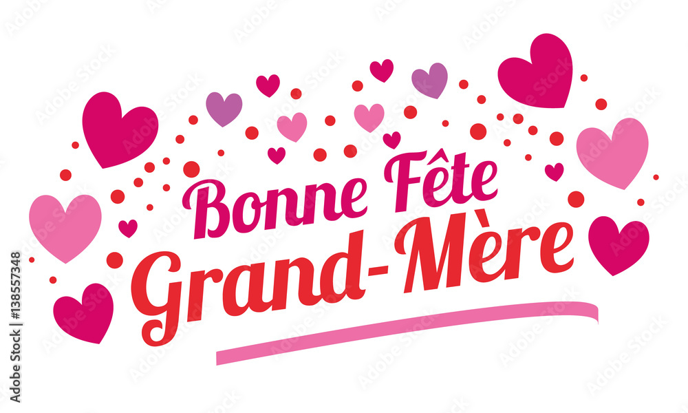 Bonne fête grand-mère Stock Vector | Adobe Stock