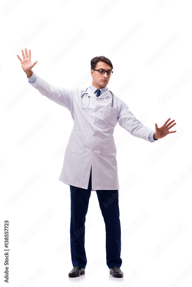 Young doctor isolated on white background Young doctor isolated on white background