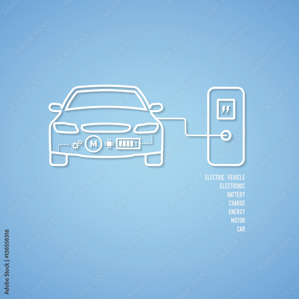 charging the electric car, electric vehicle charging the electric car, electric vehicle