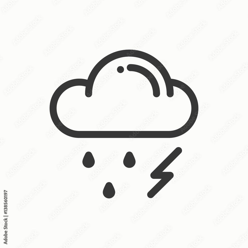 Cloud, sky, rain, storm line simple icon. Weather symbols. Meteorology. Forecast design element. Template for mobile app, web and widgets. Vector linear icon. Isolated illustration. Flat sign. Logo. Cloud, sky, rain, storm line simple icon. Weather symbols. Meteorology. Forecast design element. Template for mobile app, web and widgets. Vector linear icon. Isolated illustration. Flat sign. Logo.