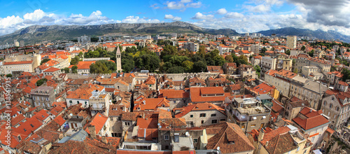 Panoramic view of the city of Split, in Croatia