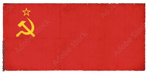 Grunge-Flagge Sowjetunion photo