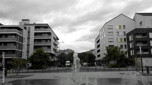 Cinemagraph water fountain city