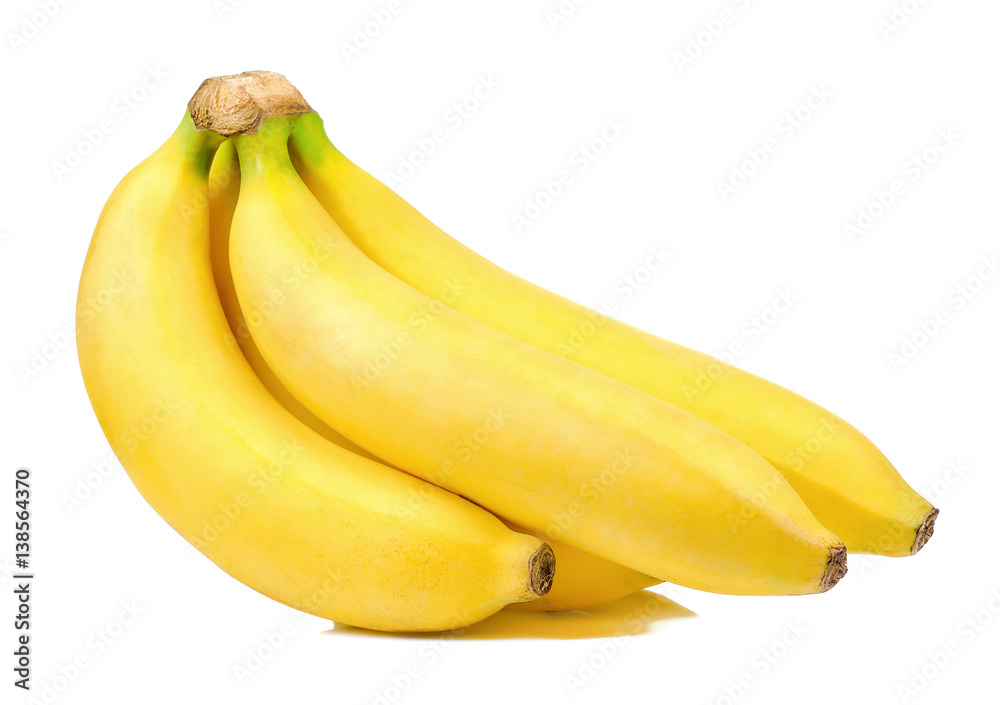 Banana isolated on the white background Banana isolated on the white background