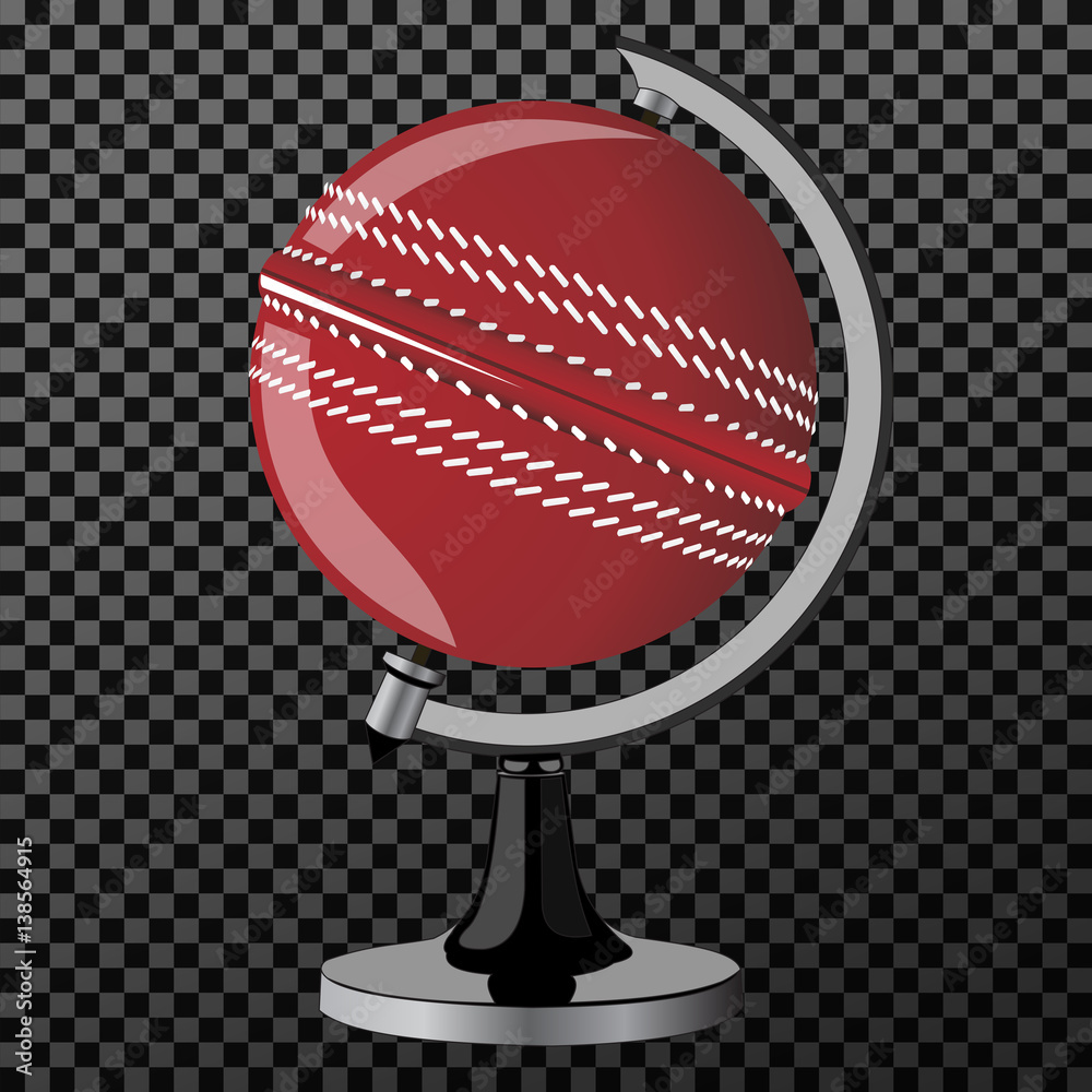 Vector criket. Criket globe isolated over transparent background. Vector illustration