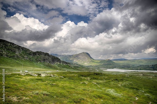 Mountain nature landscape in Morway summer