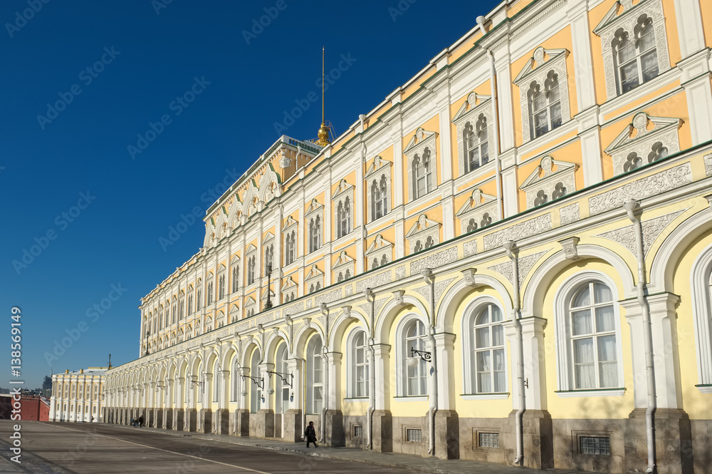 Grand Kremlin Palace, founded by Emperor Nicholas I, was built in 1838-1849 years, the object of cultural heritage, landmark Grand Kremlin Palace, founded by Emperor Nicholas I, was built in 1838-1849 years, the object of cultural heritage, landmark