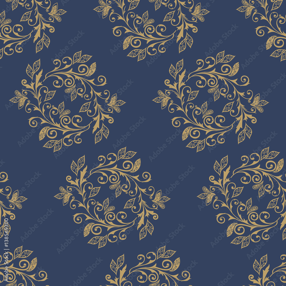 Vector abstract pattern of wreaths with items of Paisley, leaves and flowers. Vector abstract pattern of wreaths with items of Paisley, leaves and flowers.