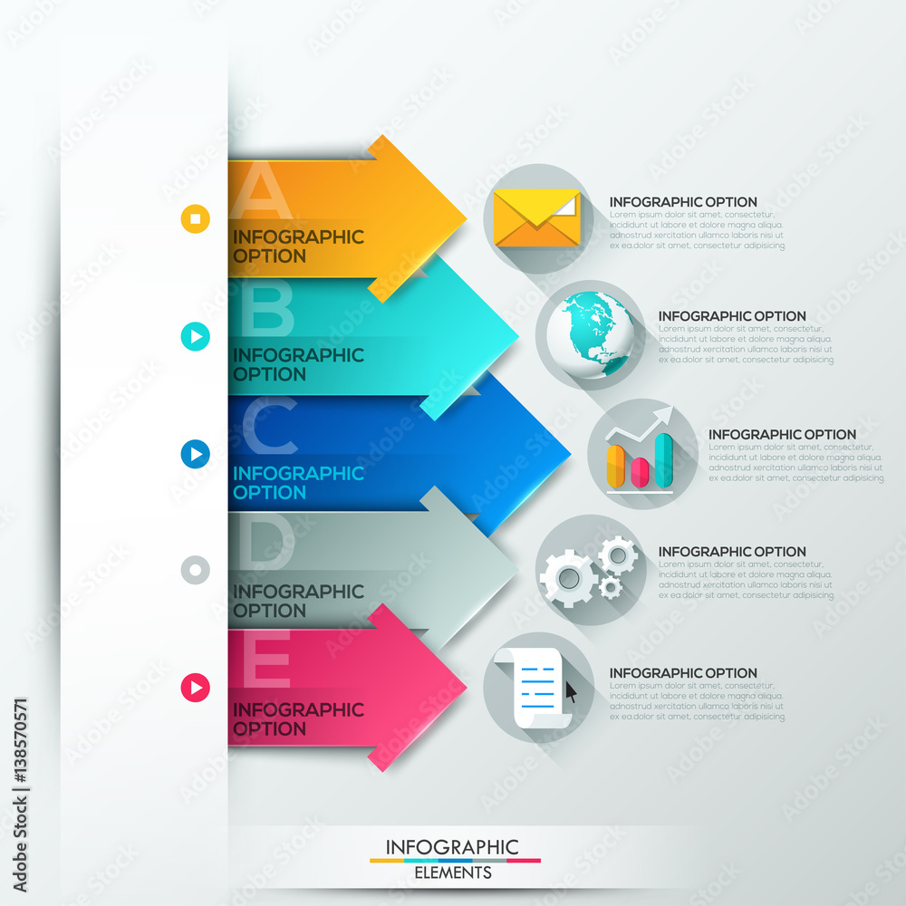 Modern infographics options banner Modern infographics options banner