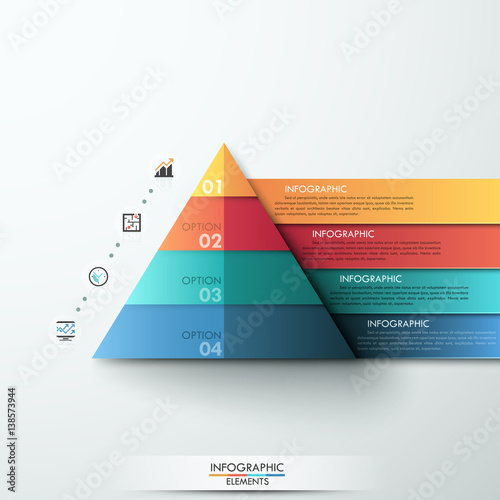 Modern infographic option banner