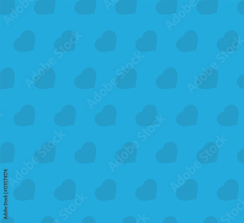 Seamless pattern. Hearts on blue background