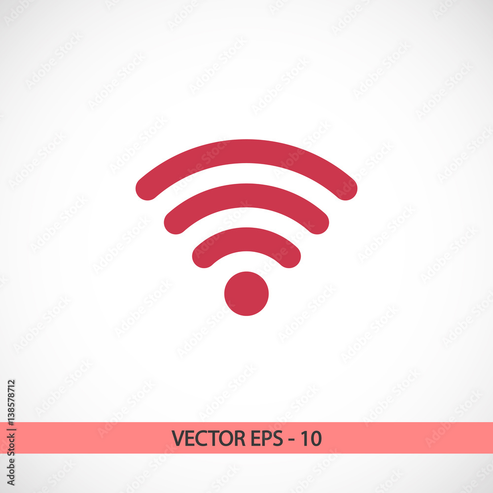 Wireless Icon, vector illustration. Flat design style Wireless Icon, vector illustration. Flat design style