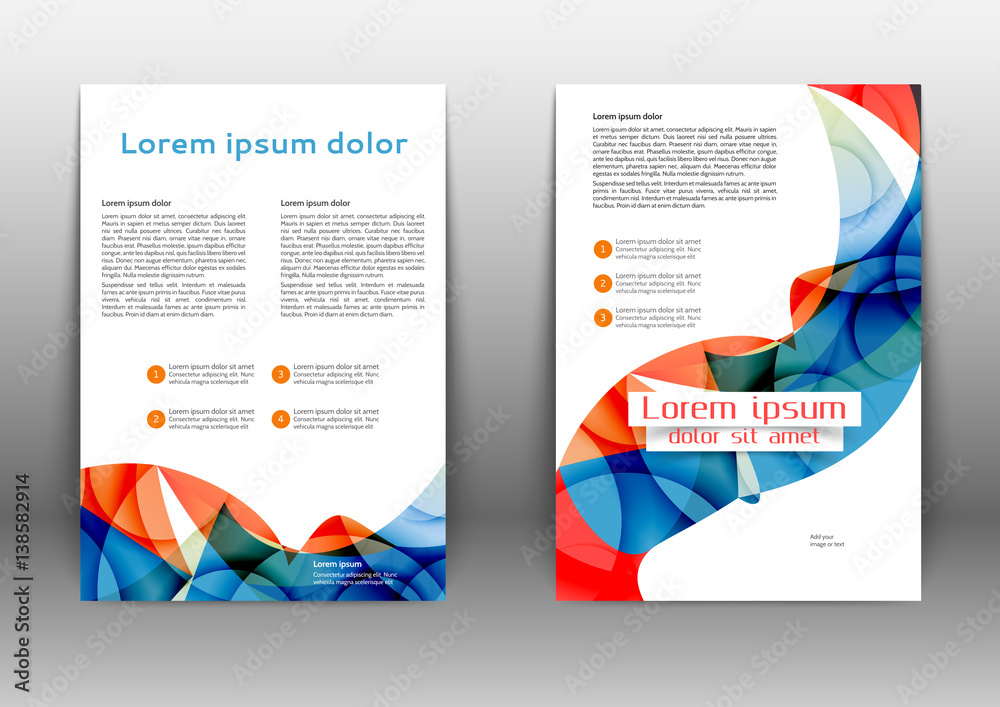 Abstract colored brochure Abstract colored brochure