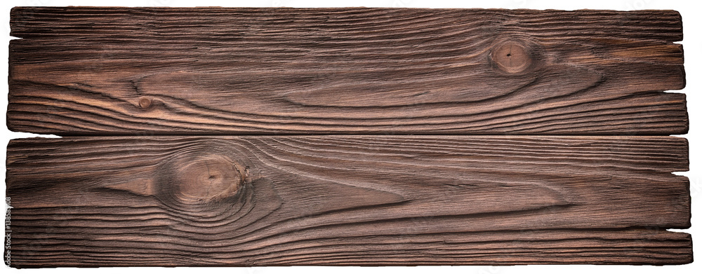 Obraz premium Old dark wood planks texture background plate