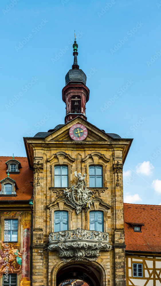 The historic Rathaus or Town Hall in Bamberg