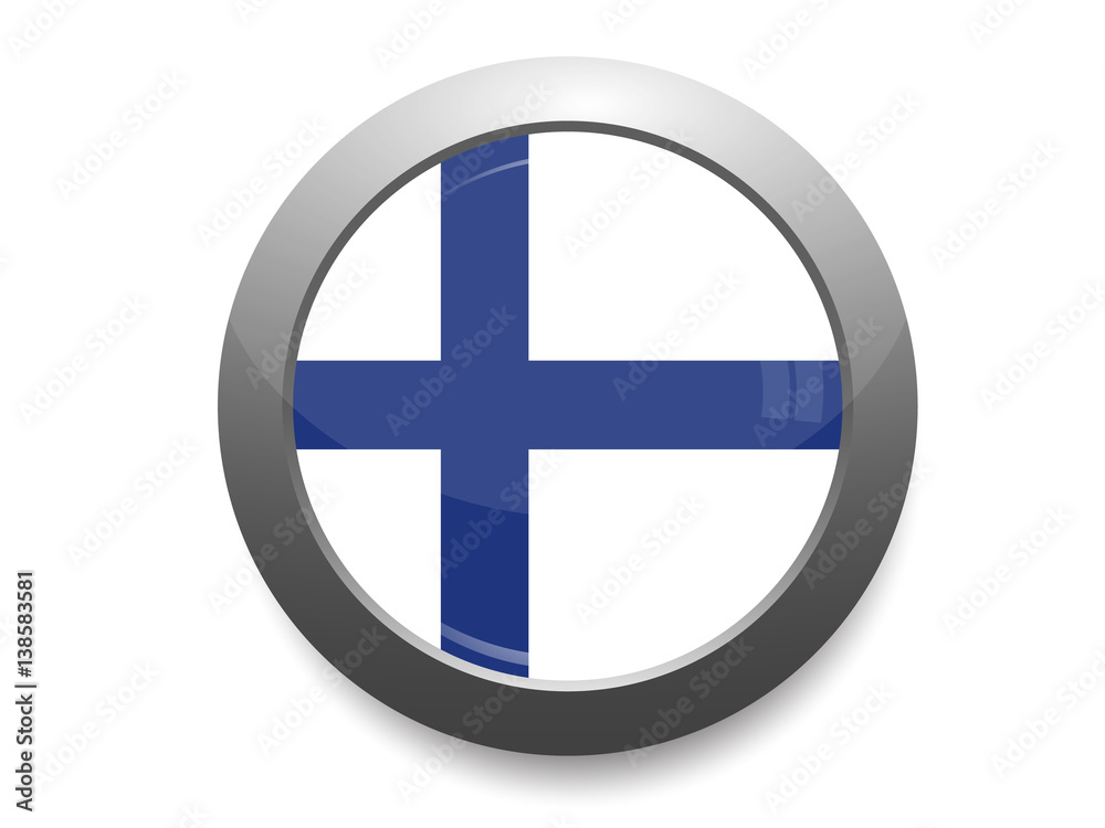 Finland flag button