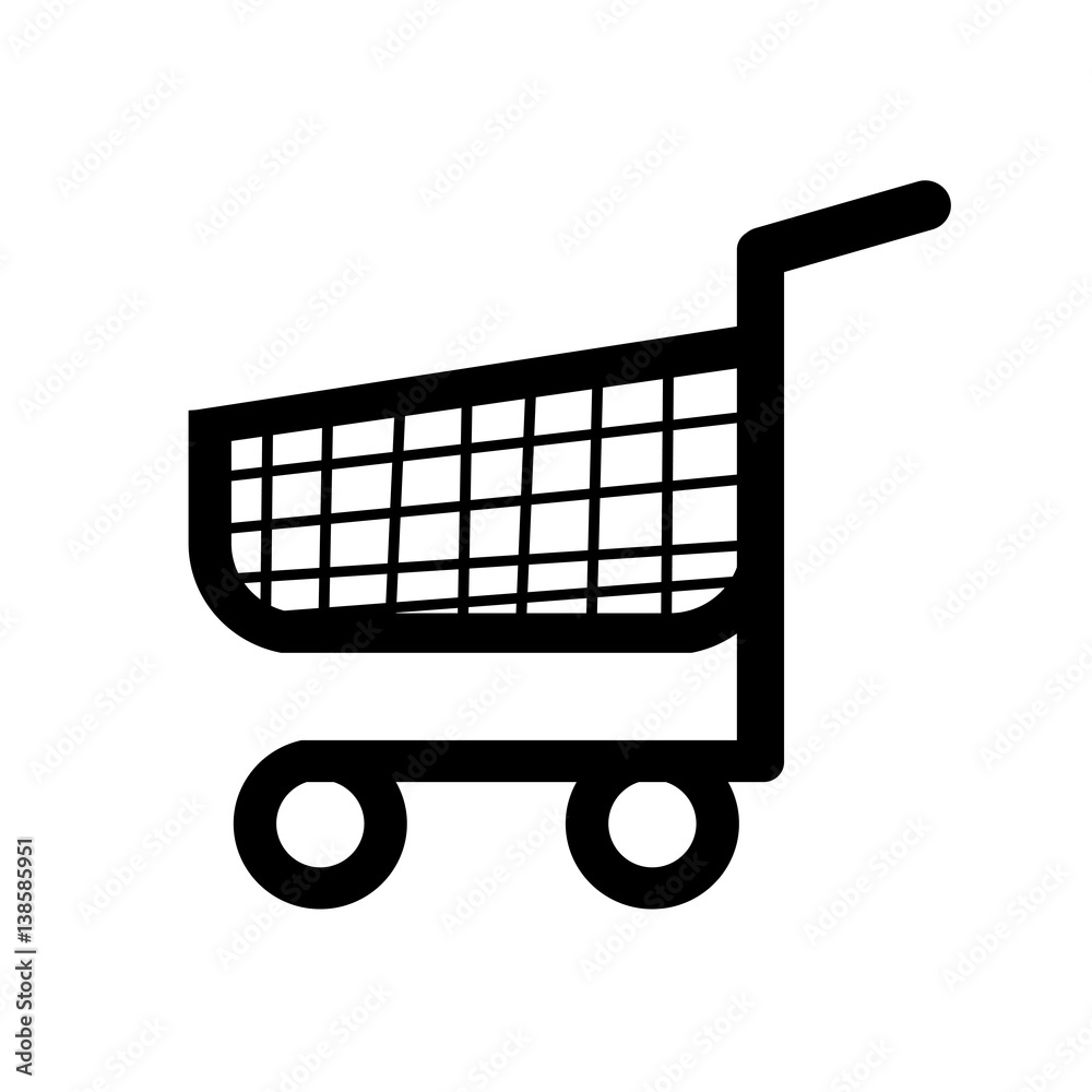 shopping cart trolley icon shopping cart trolley icon