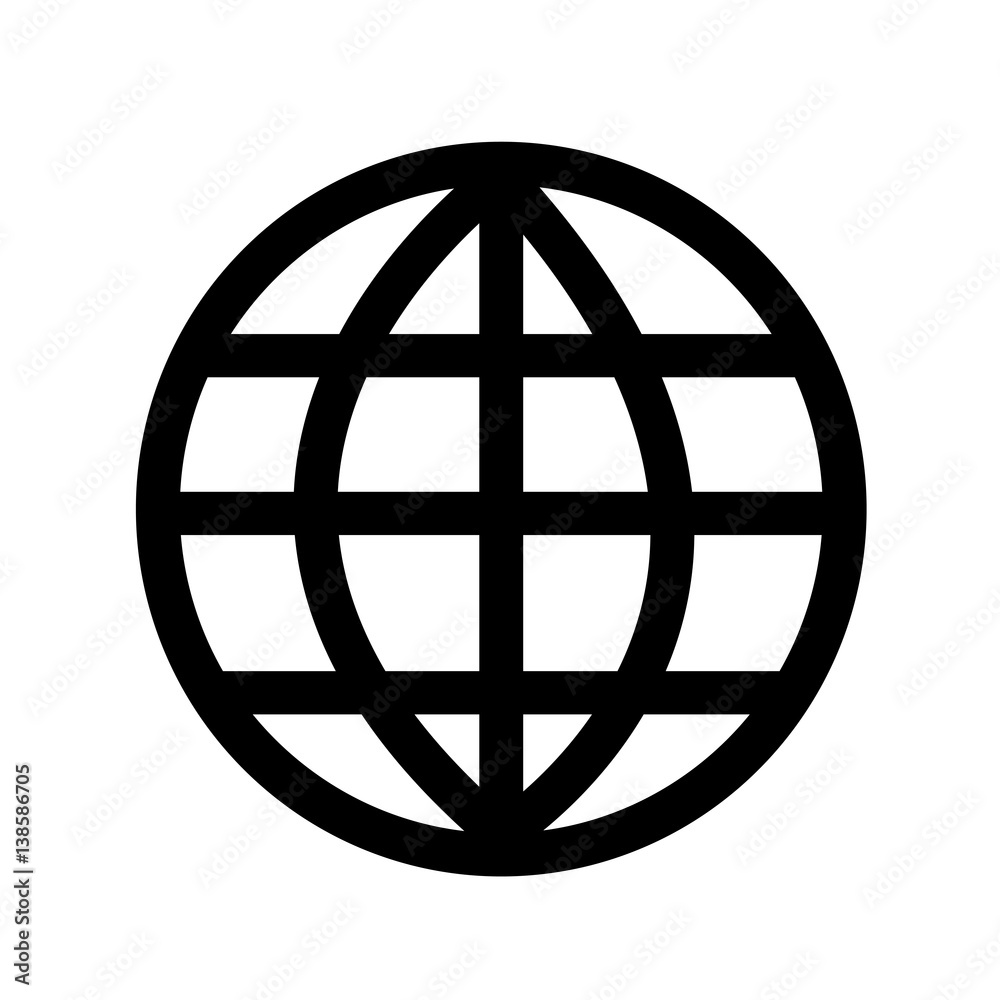 Globe earth icon vector illustration Globe earth icon vector illustration
