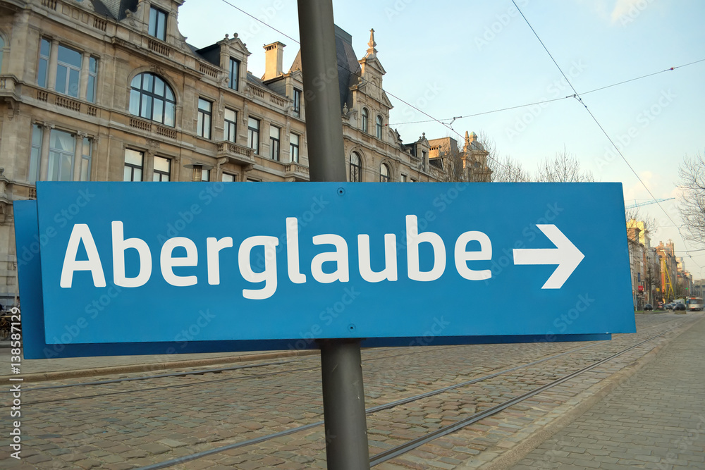 Obraz premium Schild 211 - Aberglaube