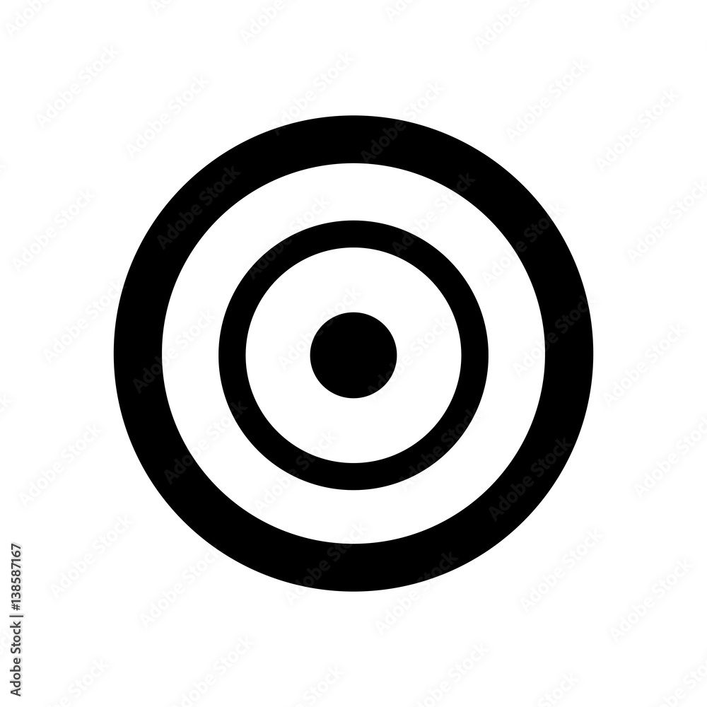 Target icon vector illustration Target icon vector illustration